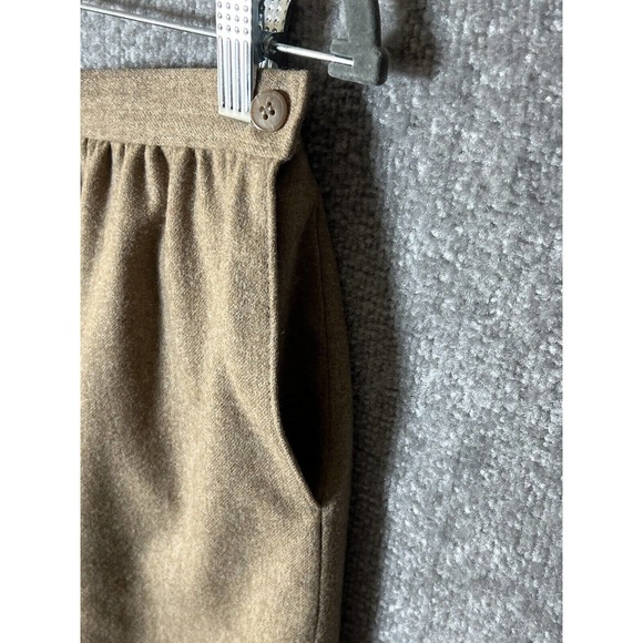 Pendleton Virgin Wool Skirt Womens Size 10 Petite Tan Brown Pockets Made‎ in USA - Picture 5 of 9